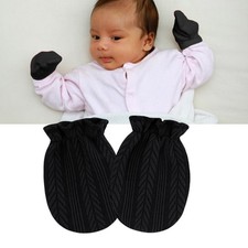 Breathable Cotton Infant Mittens Scratch Proof Hand Covers For 0-1 Month Soft