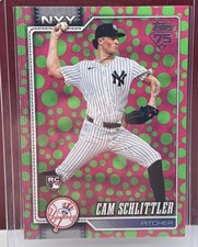 2026 Topps Series 1 Cam Schlittler #111 Easter Holiday Polka Dots