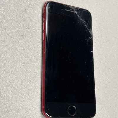 iPhone SE 3rd Gen Red 64GB   AS-IS for Parts/Repair Broken Carrier Unknown 
