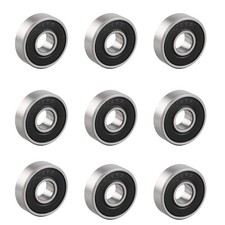 608 2RS Ball Bearings 10 Pcs Double Rubber Sealed Deep Groove 608rs 8x22x7mm