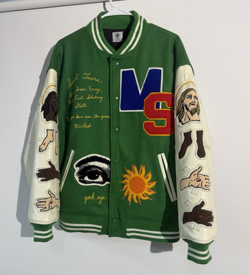 Authentic Saint Michael x Denim Tears Friends & Family Varsity Jacket L