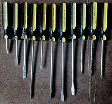 Vintage Stanley Thrifty 11Pc Screwdrivers USA Made READ