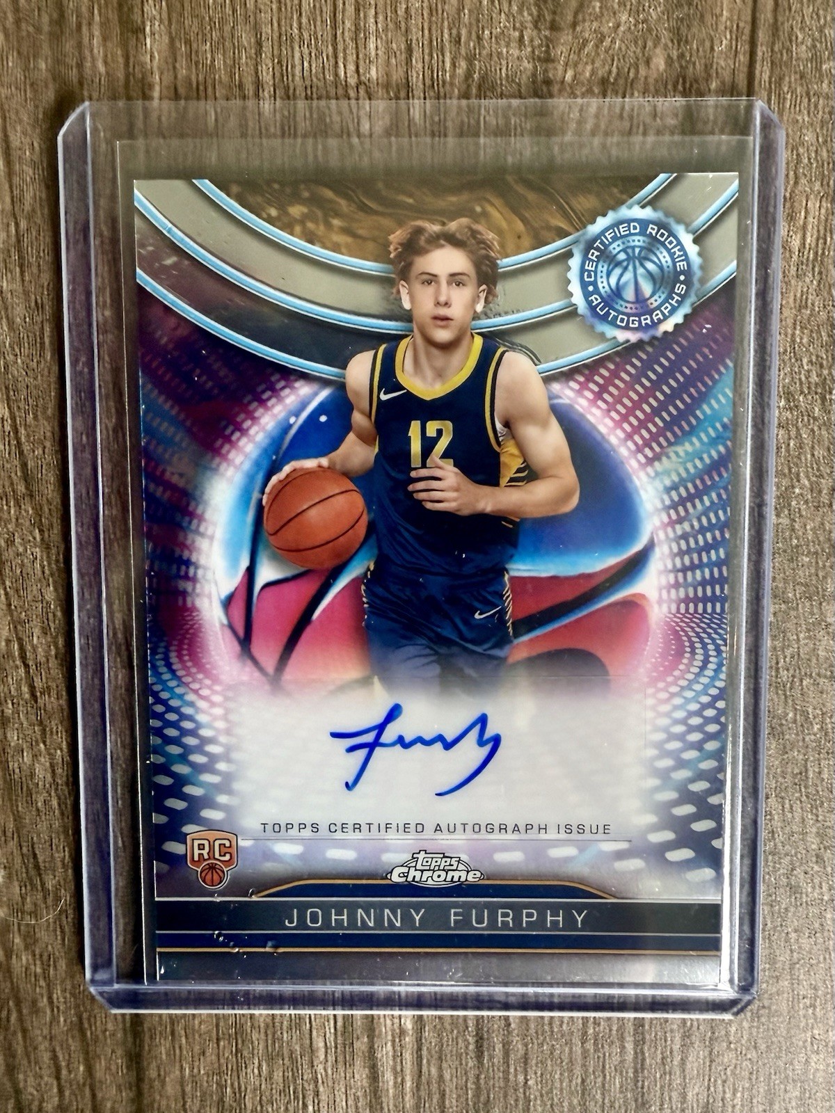 2024-25 Topps Chrome - Johnny Furphy Topps Certified Autograph Issue (RC) Pacers