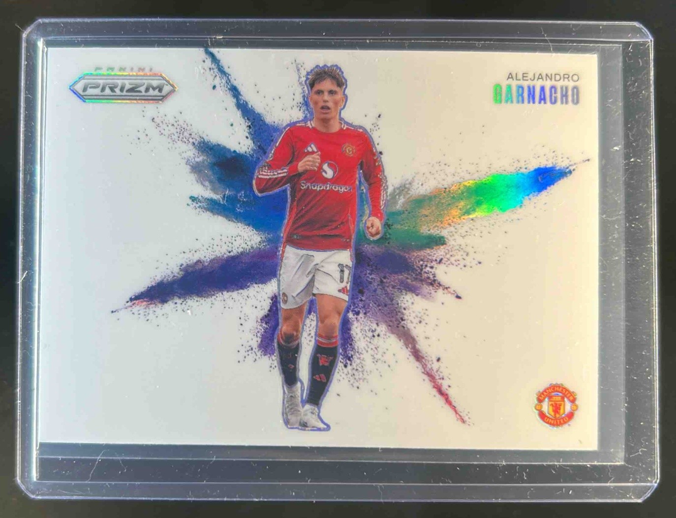 2024-25 Panini Prizm Premier League Alejandro Garnacho Color Blast SSP #4
