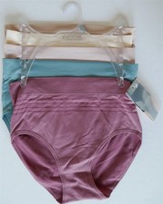 NWT Yummie 5pr Shadow Stripe Seamless Briefs S Rose Green Pink 2 Neutrals HTF