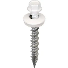 International 1-1/2 In. Washered Bright White Metal To Wood Screw (250 Ct.)