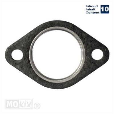 Krümmerdichtung 26mm (TOMOS/PUCH, mit Ring, 10 Stück), Auspuffdichtung