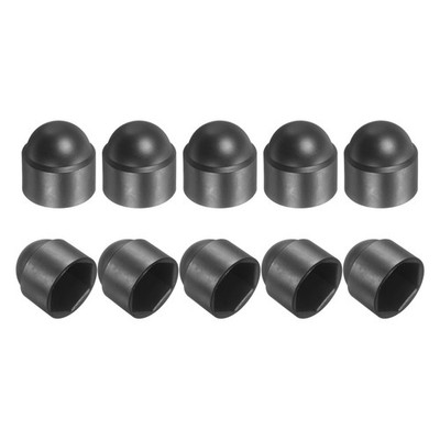 10Pcs Nut Protection Cap, M20x30x40mm Hexagonal Screw Protection Cap (Black)