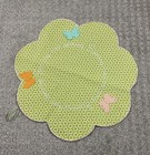 Midwest CBK Spring Table Doilly Fabric ad Felt Embroidered Easter 14 inch NWT