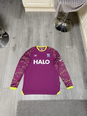 Ipswich Town lila Torwart Fußballtrikot 2025/26 neu mit Etikett Größe Medium Herren L/S