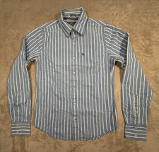 Mens Abercrombie  Fitch Dress Shirt Size S Blue Button Cotton
