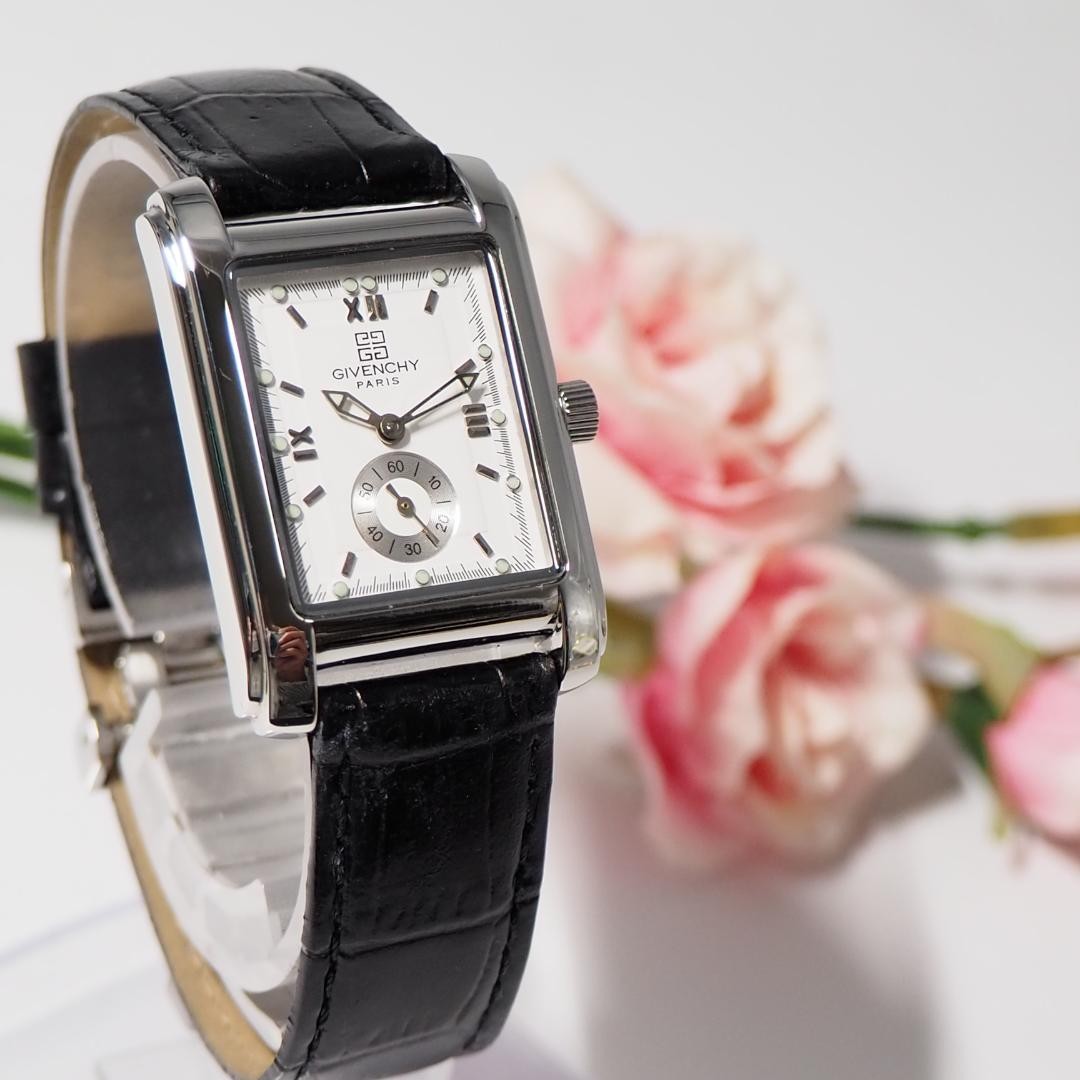 GIVENCHY Square Small Seconds Quartz Watch 24×34m… - image 2