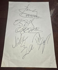 Ozzy Osbourne Signed 1985-87 Cut w Jake E Lee signed Randy Castillo Phil Soussan