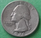 1936-D Washington Silver Quarter -*VG PLUS + * with Free Shipping