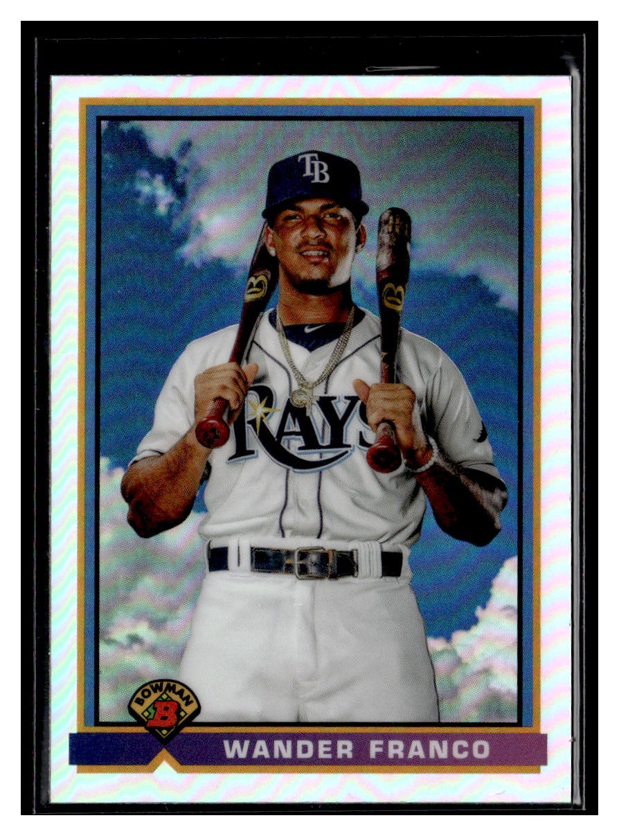 2021 Bowman #91B-WF Wander Franco 1991 Bowman Baseball Rays