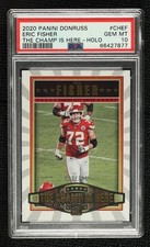 2020 Panini Donruss The Champ is Here Holo 69/100 Eric Fisher PSA 10 GEM MT 09rp