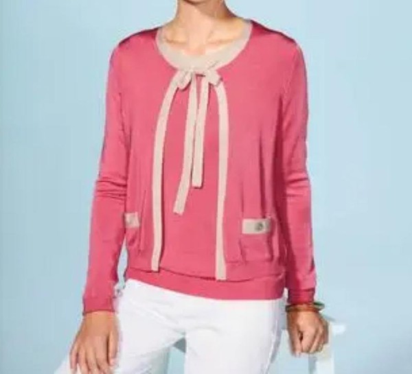 Women Peter Hahn Sweater Pink Viscose 40 / L / 48