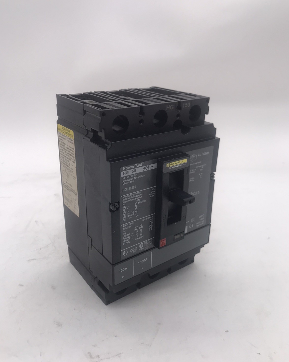 HOUSTON STOCK SQUARE D HGL36100 TYPE HGL 100 AMP REFURBISH FREE 2DAY AIR BUY NOW