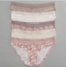 NWT Five Pair Women's Small Vince Camuto No Show Lace Trim Bikini Panties