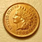 ONE WEEK SALE GEM BU FULL RED 1906 INDIAN CENT 4 DIAMONDS & FULL LIBERTY