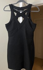 Crystal Doll Dress Black Bodycon Club Party Bohemian Gypsy y2k Women's 11 Medium