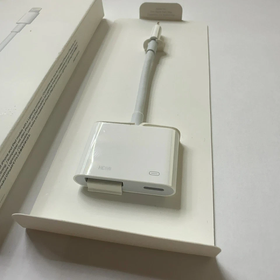 CABLE ADAPTADOR ORIGINAL APPLE LIGHTNING A HDMI DIGITAL AV TV IPAD IPHONE A1438 Foto 2 de 4