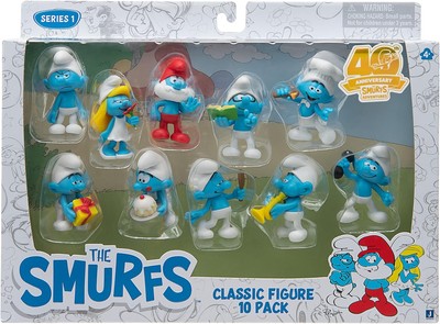 The Smurfs 40TH Anniversary Classic Figure 10 Pack - 2 Inch ( of