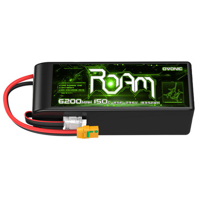 Ovonic Roam Series 8S Lipo Battery 6200mAh 8S1P 150C 29.6V with XT90 Anti Spark