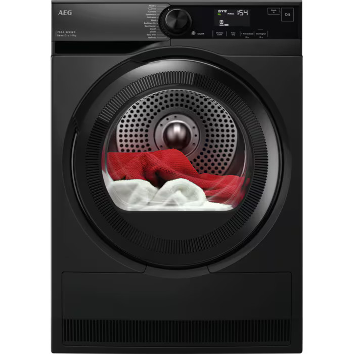 AEG TR749GU4B Tumble Dryer 9kg Heat Pump in Dark Silver GRADE A