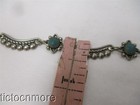 VINTAGE ZUNI INDIAN GREEN STONE SNAKE EYE COLLAR CHOKER NECKLACE STERLING — photo 6