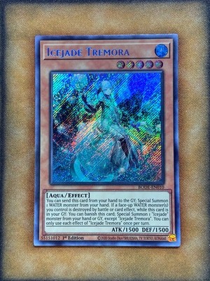 Yugioh Icejade Tremora BODE-EN010 Secret Rare 1st Ed NM