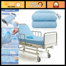 2 Pack Waterproof Hospital Bed Sheets - 80x36 Inch Elastic Fitted Mattress Cover