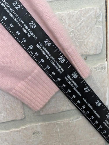 LL Bean Kaschmir hellrosa Pullover Damen XL klassischer Rundhalsausschnitt Strickpullover neu mit Etikett - Bild 8 von 9