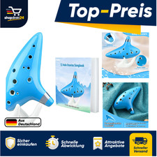Ohuhu Ocarina 12 Holes Alto C mit Notenheft Stand und Beutel