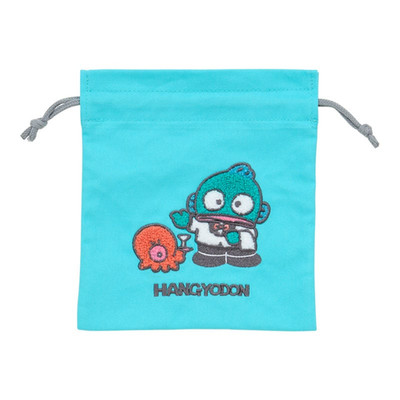 Sanrio Hangyodon Doppelbeutel Sagara bestickt Kordelzug (Retro)