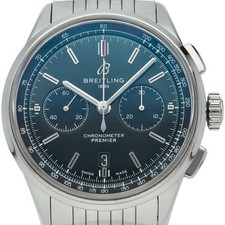 BREITLING Premier B01 Chronograph 42 Bentley British Racing Green AB0118/AB0...