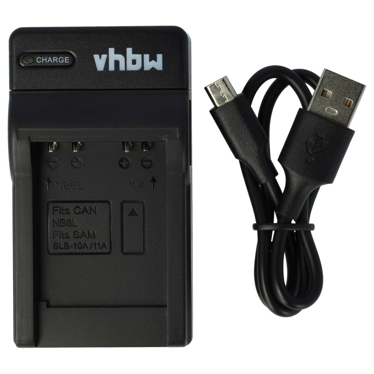 vhbw caricatore USB duale compatibile con Canon BP-709, BP-718, BP-727, BP-745 per camera - Stazione di carica con display