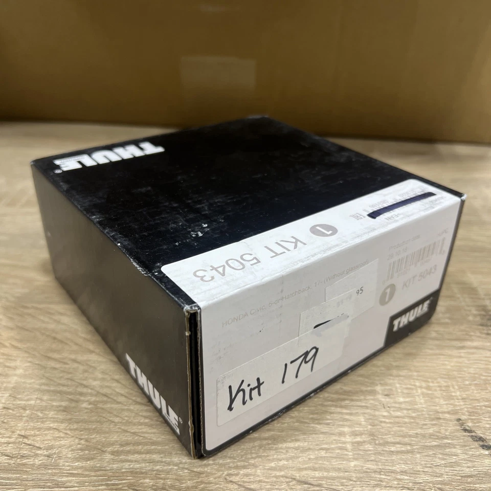 Sistema de rack de teto Thule 5043 compatível com preto pacote com 4 para 2017-2019 Honda Civic KIT179 - Imagem 2 de 4