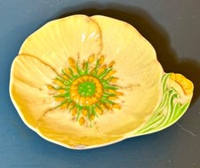 Carlton Ware, Carltonware Yellow Buttercup Pin Tray. 9.5cms