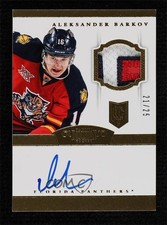 2013-14 Panini Dominion Rookie Auto Gold 21/25 Aleksander Barkov #145 Patch 0i5j