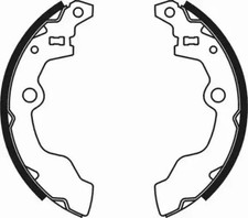 Bremsbacken Hinterachse C08008ABE ABE für SUBARU TATA MITSUBISHI SUZUKI