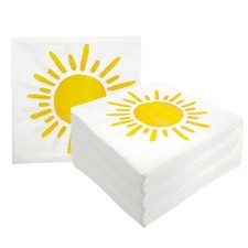 Boho Sun Napkins, 100pcs Here Comes The Son Baby Shower Napkins, Disposable Sun