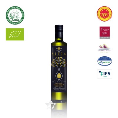 SAVIDAKIS 12512 Organic Natives Olivenöl Extra PDO 250ml Sitia Frühe Ernte Kreta