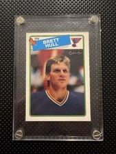 1988-89 O-Pee-Chee Brett Hull Rookie Card #66 Blues. rookie card picture