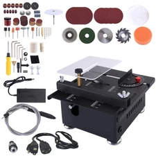 Multi-Functional Table Saw 100W Mini Desktop Electric Saw Cutter Woodwork