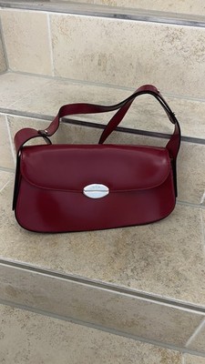 kleine markenlose Handtasche / Clutch-ähnlich / toller Rotton 