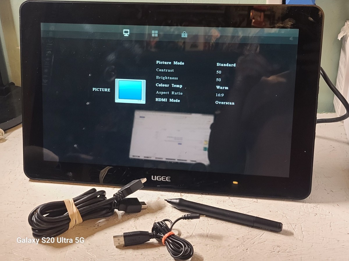 Ugee HK1560 15.6 Inches Pen Display IPS Drawing Monitor Dual