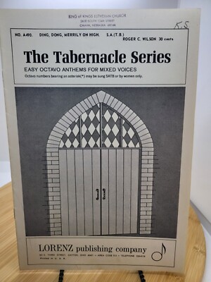 Ding Dong Merrily On High - Christmas Sheet Music - SATB - The Tabernacle Series