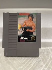 Rambo Nintendo Nes Cleaned & Tested Authentic