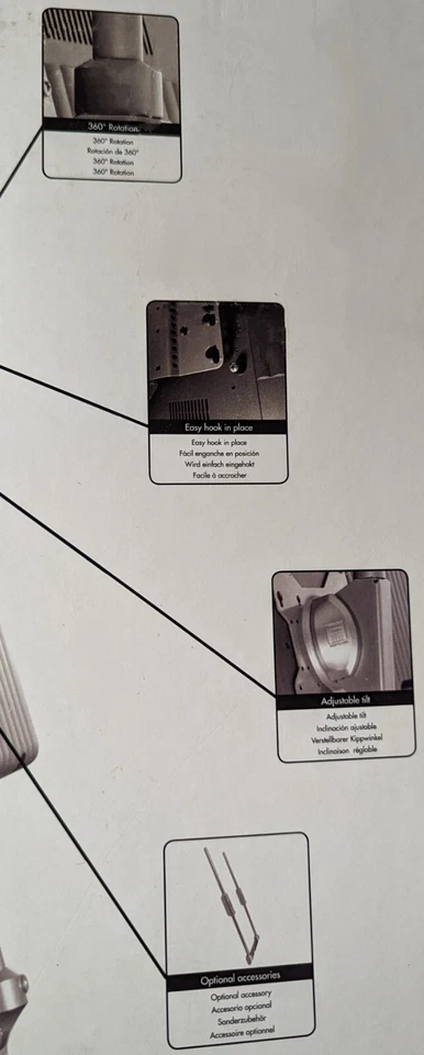 Montaje de techo inclinable Vantage Point AX2ACL01-B para 20" a 42" Foto 4 de 4